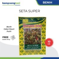 Benih Cabe Seta Super 10 gram Benih Cabai Rawit Putih Cap Mutiara Bumi