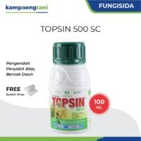 Fungisida Topsin 500 SC 100ml Obat Pencegah Pembasmi Penyakit Blas Bercak Daun Jamur Tanaman
