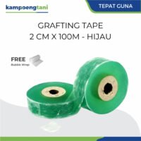 Grafting Tape 2 cm x 100 m Hijau Plastik Okulasi Sambung Stek
