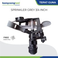 Impact Impulse Sprinkler 3/4 Inchi Abu Abu Springkler Pertanian Alat Penyiram Tanaman