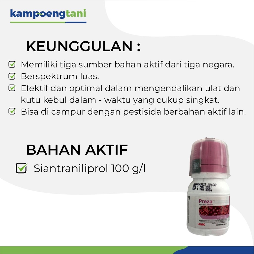 Insektisida Preza 100 OD 50ml Obat Ulat Grayak Pembasmi Hama Kutu Tanaman2