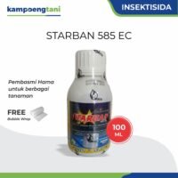Insektisida Starban 585 EC 100ml Biotis Obat Pembasmi Ulat Kutu Hama Tanaman