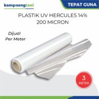 Plastik UV Hercules 200 Micron 14% Lebar 3 Meter Eceran Dijual Per Meter