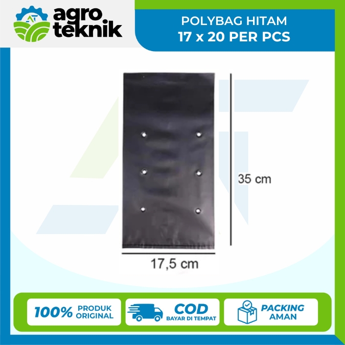 Polybag Hitam Ukuran 17 x 20 Per Pcs