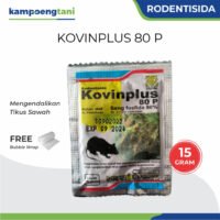 Racun Tikus Kovinplus 80 P 15 gram Rodentisida Seng Fosfida Obat Tikus Kovin Plus