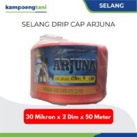 Selang Drip Irigasi Cap Arjuna 30 Mikron x 2 Dim x 50 Meter
