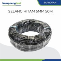 Selang PE Hitam 5mm Per Meter Fertigasti Tetes Drip Hidroponik