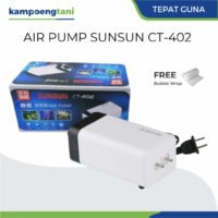 Sunsun CT-402 Silent Air Pump Aerator Akuarium Pompa Udara 2 Lubang