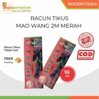 Racun Tikus Maowang Mao Wang 2M Cair Merah Mati Kering Tidak Bau