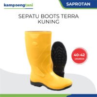 Sepatu Boots AP Terra Eco 3 Kuning Ukuran 40-42 Sepatu Boot Kerja Karet TInggi Panjang