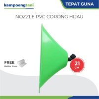 Nozzle PVC 21 cm Corong Hijau Plastik Anti Angin