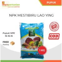 Pupuk NPK Mestibiru 16-16-16 Lao Ying 1 kg