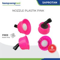 Spuyer Nozzle Plastik Kabut Pink 8 Lubang