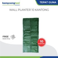 Wall Planter Bag Easy Grow 10 Kantong Horizontal Pot Dinding