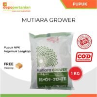 Pupuk NPK Mutiara Grower 15-9-20+TE 1 kg Pupuk Majemuk Lengkap Kemasan Original
