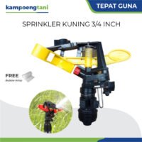 Impact Impulse Sprinkler 3/4 Inchi Kuning Springkler Pertanian Alat Penyiram Tanaman