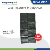 Wall Planter Bag Easy Grow 16 Kantong Horizontal Pot Dinding