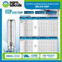 POMPA SUBMERSIBLE BARE PUMP  SELVA 6SP