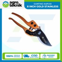 GUNTING KAPUSI 8 INCH GOLD STAINLESS