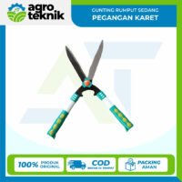 GUNTING RUMPUT SEDANG PEGANGAN KARET