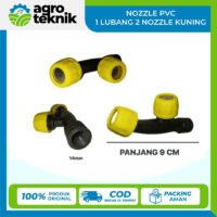 NOZZLE PVC 1 LBG 2 NOZZLE KUNING