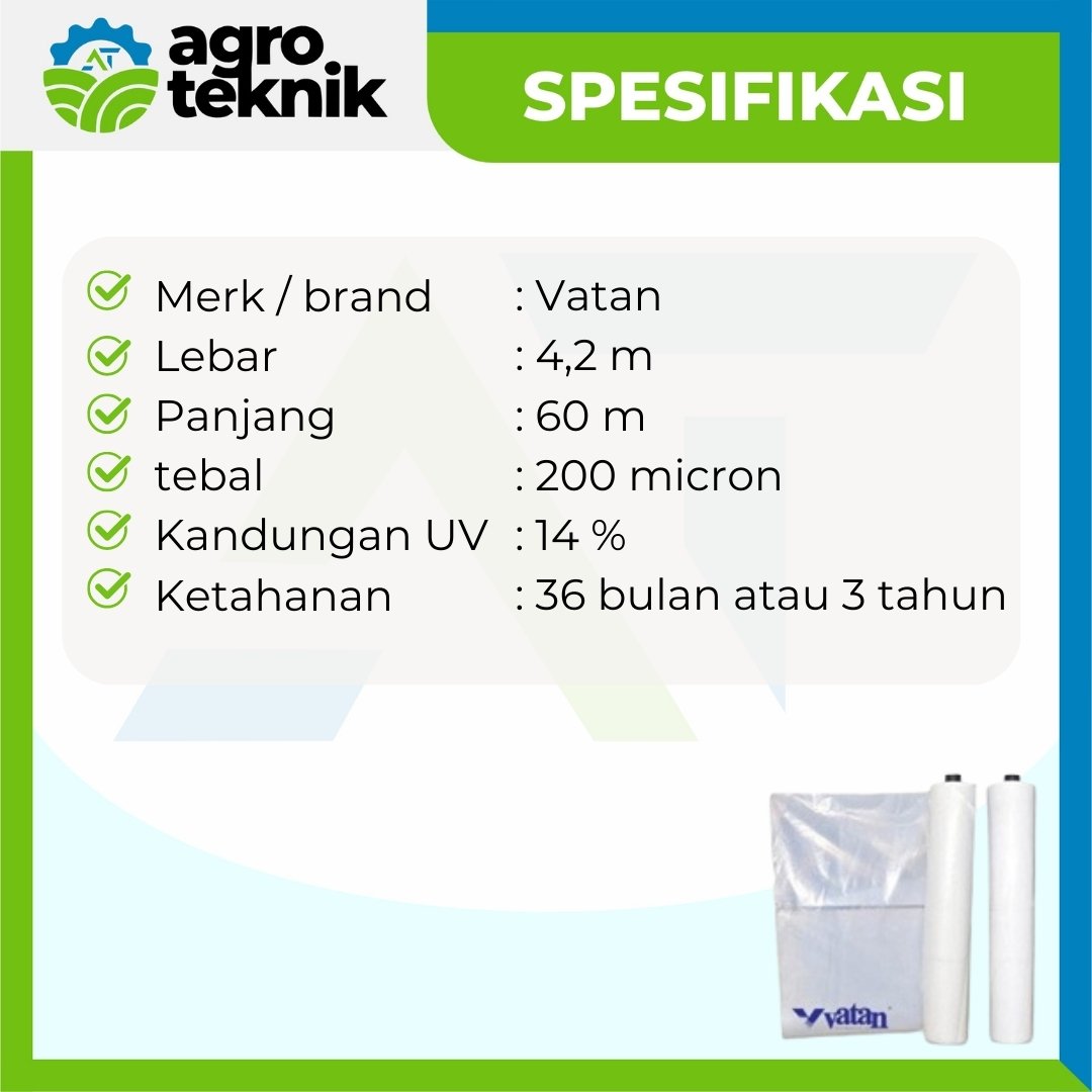 PLASTIK UV VATAN IMPORT L 4,2 M PER METER 2