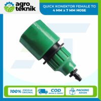QUICK KONEKTOR FEMALE TO 4 MM x 7 MM HOSE