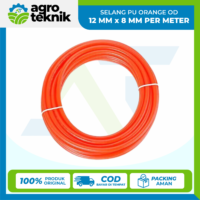 SELANG PU ORANGE OD 12 MM x 8 MM PER METER