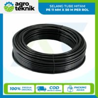 SELANG TUBE HITAM PE 11 MM X 50 M PER ROL