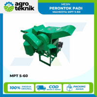 Perontok Padi Mahkota MPT 5-60: Mesin Thresher Mini 6-8 HP Kapasitas 600 kg/Jam