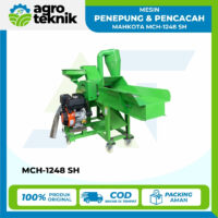 Mesin Penepung & Pencacah Mahkota MCH-1248 SH: Chaff Cutter & Hammer Mill Otomatis 16 HP Kapasitas 5 Ton/Jam