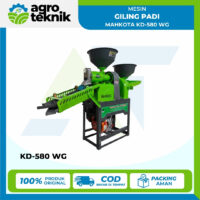 Mesin Giling Padi Mahkota KD-580 WG: Rice Mill Kombinasi Grinder 9 HP Kapasitas 200 kg/Jam